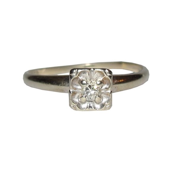 Antique_14_karat_yellow_gold_o  Victorian 14 kt Yellow Gold European Cut Diamond Ring